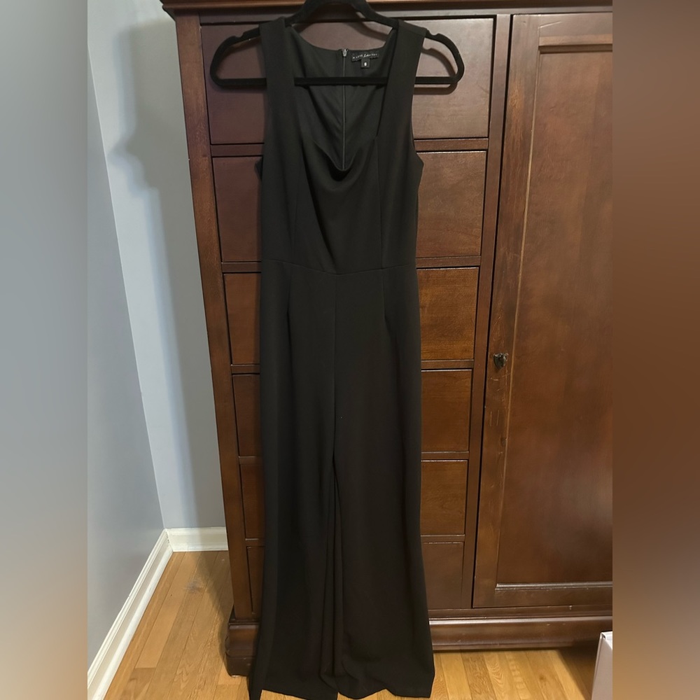 Square Neck Black Jumpsuit - image 5